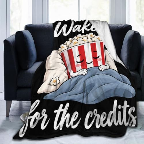 Sleepy Popcorn Blanket Throw Gift for Girls Women 80"X60" by Unknown