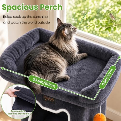 Small Cat Tree Tower Scratching Post for Indoor Cats Large Adult - Image 2