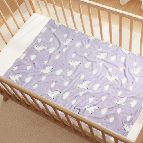 Toddler Unicorn Blanket for Girls - 30x40 Inches - Image 2