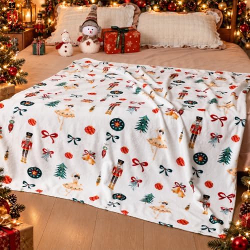 Christmas Nutcracker Throw Blanket Nutcracker Ballet Gifts 50 x 60 Inches - Image 4