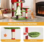 YITAHOME 54in Christmas Cat Tree Tower for Indoor Cats with Cat Condos - Image 2