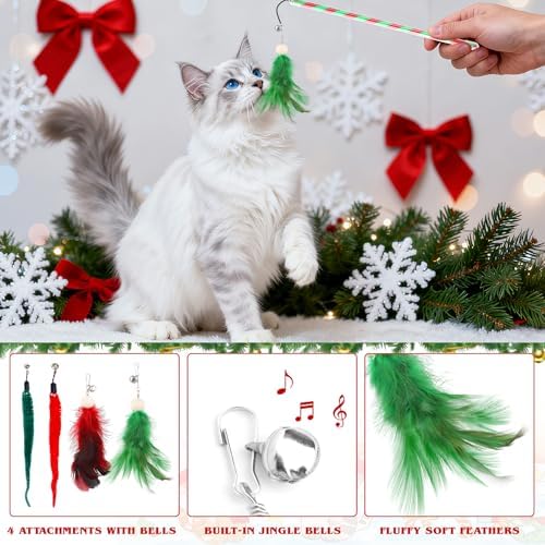 Cat Advent Calendar 2026-24 Days Christmas Countdown Calendar for Pets with Interactive Toys & Costume Accessories, Xmas Ideal Gift for Cats Lovers - Image 3