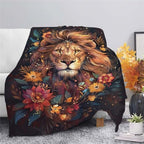 Lion Throw Blanket Lion Stuff Gifts for Kids Girls Boys Adults Women Man Soft Cozy Warm Plush Fluffy Fuzzy Fleece Blanket Decor 40''X50'' - Image 2