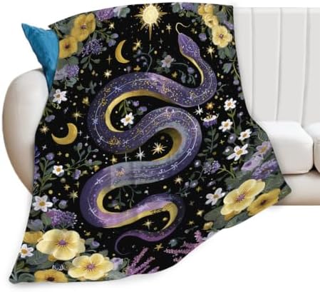 Snake Blanket Celestial Snake Throw Stuff Gifts for Girls 80"x60" by Unknown