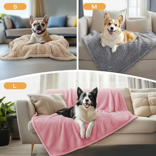 Luciphia 3 Pack Soft Sherpa Fleece Blankets for Dogs Cats Puppies,23"x16" - Image 4