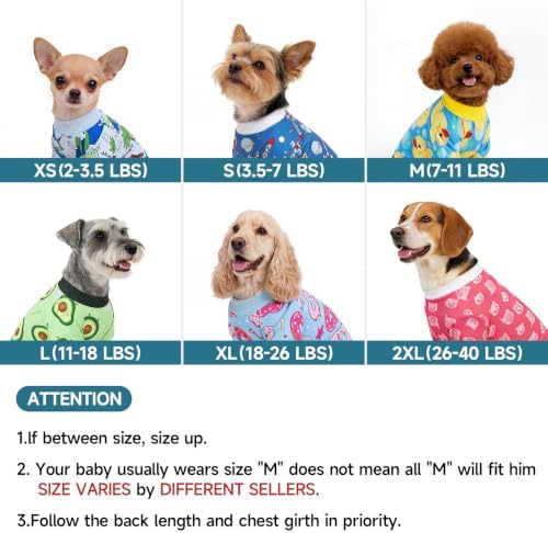 XPUDAC 4 Pack Dog Pajamas Cute Dog Clothes for Small Dogs Pjs for Winter, S - Image 5