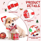 Reginary 100 Pcs Christmas Dog Bow Tie Collar Xmas Pet Necktie, Christmas - Image 3