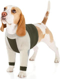 Lelepet Dog Sleeve to Stop Licking Front Legs, Long Sleeve Dog Shirt XL | Elbow Protector for Leg Injuries Shoulder Wounds After Surgery Male Female,Zippered Long-Sleeved Shirt Cone Alternative S-3XL