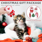 KOOLTAIL Christmas Cat Catnip Toys, 5 Pack Durable Soft Santa Claus Christmas Tree Candy Toy Filled with Natural Catnip, Interactive Bite Resistant Chew Teeth Cleaning Gift for Indoor Cats Kitten - Image 4