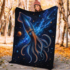 Squid Blanket, Ocean Animal Throw Gift for Girls Women 80"X60" - Image 6