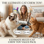 Cat Toys with Rabbit Feather 6 Kicker Fur Interacitve Toy Crinkle - Image 5