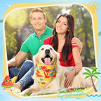 Preboun 50 Pcs Summer Bandanas Dogs Bulk Hawaiian Dog Bandanas Fruit Kerchief Set for Summer Puppy Small Medium Large Pets Costume Accessories (31. 5 x 21. 7 x 21. 7 Inch) - Image 6