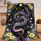 Snake Blanket Celestial Snake Throw Stuff Gifts for Girls 80"x60" - Image 4