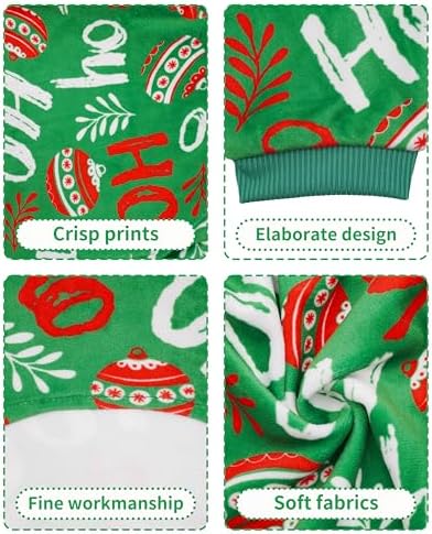 PET SHOW 4 Pack Velvet Dog Pajamas Christmas for Extra Large Dogs - Image 4
