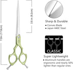 HASHIMOTO Ultralight Dog Cutting Scissors for Grooming, 7.0 inch. | Ultralight Aluminum Handles, 440C Stainless Steel, Straight Blade.