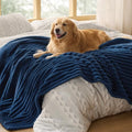 Bedsure ComfyFleece® Waterproof Blanket for Bed, Twin（60"x80"） Navy Blue by BEDSURE