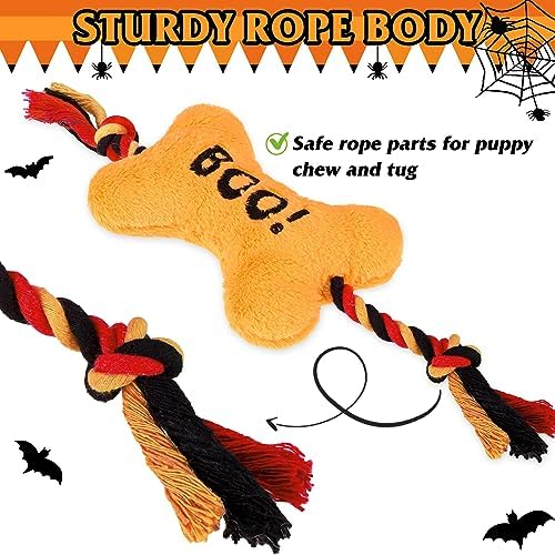 PUPTECK Halloween Dog Squeaky Chew Toys 3 Pack - Image 5