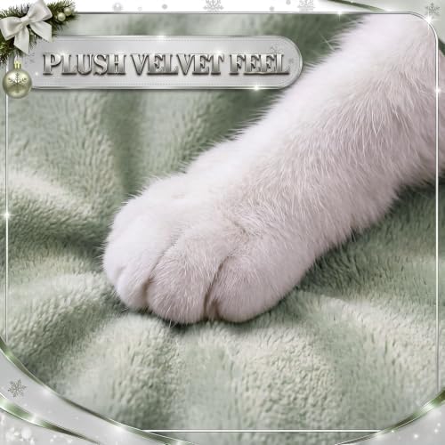 Christmas Tree Cat Tunnel 36 in Donut Bed, Green, Bubble Fleece, Fluffy - Image 6