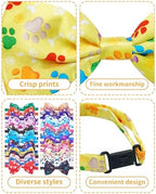 PET SHOW 30 Pack Paw Print Dog Bowties Bulk for Small Dogs Cats - Image 3