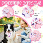 Reginary 120 Pcs Paw Bone Print Dog Bandanas Bulk Dog Bows Set Bow Ties Cat Scarf Colorful Washable Triangle Pet Kerchief Cute Bib for Summer Small Medium Large Pets Grooming Accessories Costume - Image 3