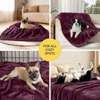 Luciphia Waterproof Blanket for Large Dog, Reversible Sherpa Couch Cover - Image 6