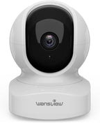 wansview Home Security Camera, Baby Camera 2.4G WiFi Only, Q5 3MP White | 2K WiFi Camera for Pet/Nanny, Motion Alerts, 2 Way Audio, Night Vision, Compatible with Alexa, with TF Card and Cloud
