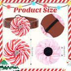 Huhumy 50 Pcs Christmas Dog Collar Flower Bows Bulk for Small Medium Large - Image 3