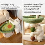 Cat Scratching Post, 28.35" H(72cm) Cat Tree/Cat Tree Tower with Cat Bed, Scratching Posts for Indoor Cats with one Plush Ball Toy, Small Cat Tree for Kittens/Cats Playing (28 in Cat Tree) - Image 6