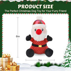 Newget Christmas Squeaky Dog Toys, Plush Dog Chew Toys with Crinkle Paper - Image 4