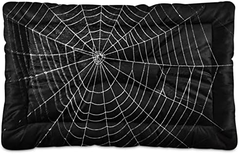 Dog Bed Mat Large Pet Bed Spider Web Washable Anti Slip Bottom Dog Fulffy Comfy Kennel Pad Cat Crate Mat Dog Pet Pad, 24 x 36 Inches by Mazeann
