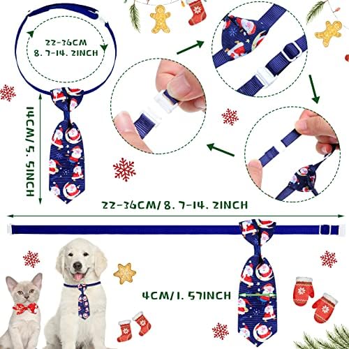 Sadnyy 86 Pcs Christmas Dog Bows Bandanas Neckties Bowties Hairpins Pets - Image 4