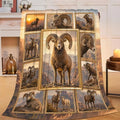 Bighorn Sheep Throw Blanket Gifts for Wild Animal Lover 80"X60" by Unknown