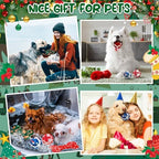 6 Pcs Christmas Dog Toys Puppy Tennis Balls and Squeaky Bone Toys Plush Interactive Pet Toy for Small Medium Large Dog Plush Chew Toy Puppy Training Toss Playing Gift - Image 6
