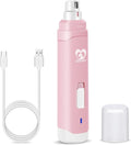 Casfuy Dog Nail Grinder Upgraded - Professional 2-Speed Whisper-Quiet Electric Pet Nail Trimmer Painless Paws Grooming & Smoothing for Small Medium Large Dogs & Cats