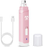 Casfuy Dog Nail Grinder Upgraded - Professional 2-Speed Whisper-Quiet Electric Pet Nail Trimmer Painless Paws Grooming & Smoothing for Small Medium Large Dogs & Cats