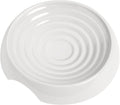 CatGuru Cat Bowls, Original Whisker-Friendly Pet Bowl for Wet & Dry Food | Wide, shallow food dish lets cats reach every bite comfortably reducing food waste. Nonslip. Dishwasher safe/ Marshmallow