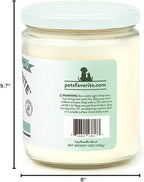 Pet's Favorite Scented Candles with a Cotton Wick, Clean Burning Pet Candles with a Natural Fiber Wick and 70 Hour Burn Time, Forest Pine Pack of 2