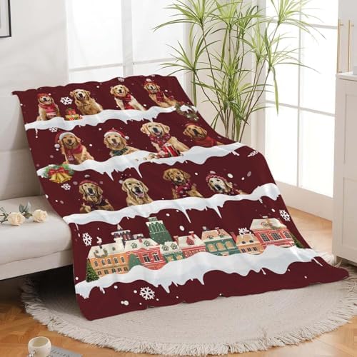 Golden Retriever Throw Blanket Golden Retriever Dog Christmas Stuff Gifts for Kids Girls Boys Adults Women Man Soft Cozy Warm Plush Fluffy Fuzzy Fleece Blanket Decor 40''X50'' - Image 5