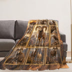 Bighorn Sheep Throw Blanket Gifts for Wild Animal Lover 80"X60" - Image 4