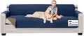 Sofa Shield® Couch Slip Covers for Dogs, Reversible Furniture Protector with Strap, Stain and Tear Resistant Cushion Cover, 88 inch Seat, Machine Washable Slipcover Dog Pets Cats, Navy Sand