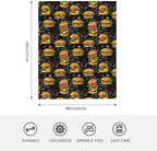 Hamburger Throw Blanket - Ultra Soft Cozy Fast Food Blanket, Fun Gift for Burger Lovers, Couch Blanket for Adults Women Men Kids 50"x40" - Image 4