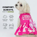 Fitwarm Eggstra Cute Easter Outfit, Bunny Dog Dress, Holiday Dog Clothes, Cat Clothing, Hot Pink, Large - Image 6