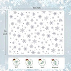 Christmas Throw Blanket Grey Snowflake Throw Blanket Christmas Decorative Plush Blankets Winter Holiday Plush Blankets Fuzzy Cozy Soft Warm Fleece Blankets for Couch Bed Sofa 60 X 80inch - Image 6