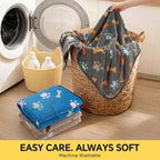 Luciphia 3 Pack Cute Dog Blankets Soft Fleece for Small Puppy Cat,41"x31" - Image 7