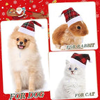 Sanwuta 24 Pcs Pet Santa Hat for Dogs Cats Christmas Costume,Mixed - Image 7