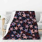 American Patriotics Blanket Skirt Stars and Stripes 4th of July Memorial DayChristmas throw blanket travel blanket Warm Flannel Fleece Blankets Cozy Soft Blanket Gifts for Women Men Girls Boys 50"x40" - Image 2