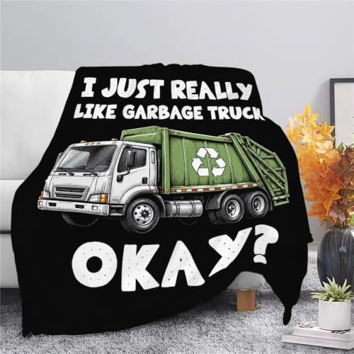 Garbage Truck Throw Blanket Gifts for Kids Boys Girls 60"X50" - Image 3