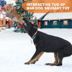 Christmas Dog Squeaky Toys for Large Dogs Tug of War Dog Plush Toys,Large Stuffed Dog Toys with Crinkled Paper,Stuffed Animals Toys for Dogs to Keep Them Busy - Image 4