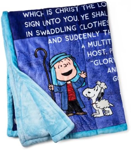 Hallmark Peanuts Linus Christmas Speech Blanket, 50" x 60", Gift for Kids - Image 2