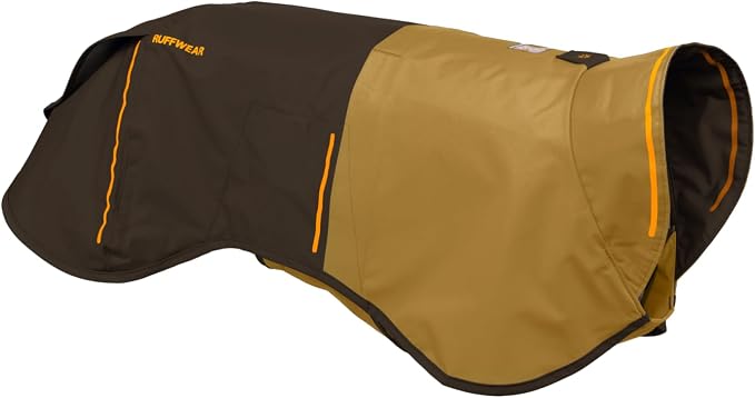 Ruffwear, Sun Shower Dog Raincoat, All-Weather Jacket, Waterproof, Windproof & Lightweight, Earth Brown, XX-Small